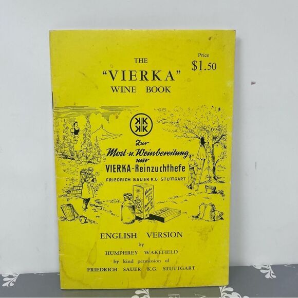Yellow 'Vierka' Wine Book - Picture 1 of 8